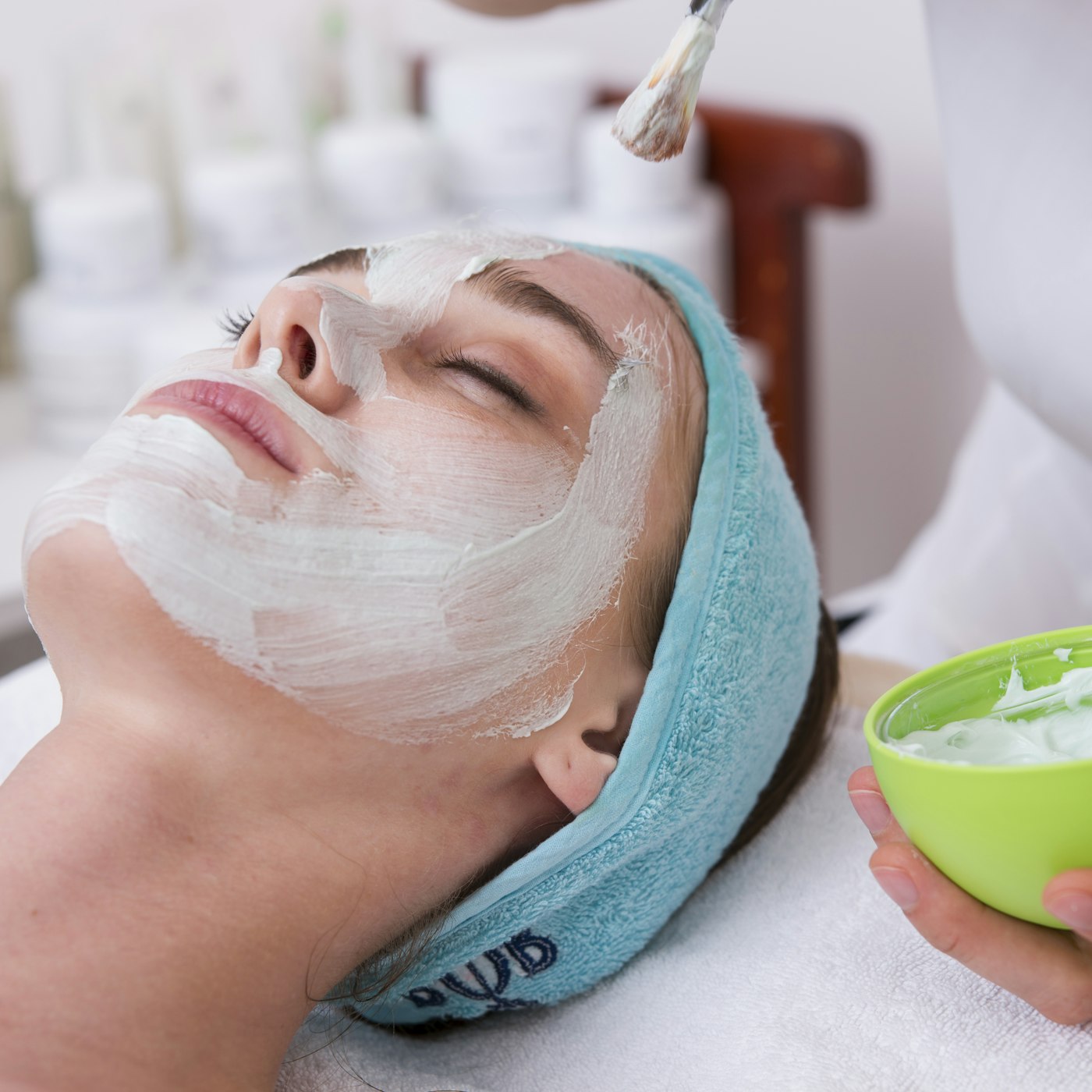 Guest with glowing, cared-for skin